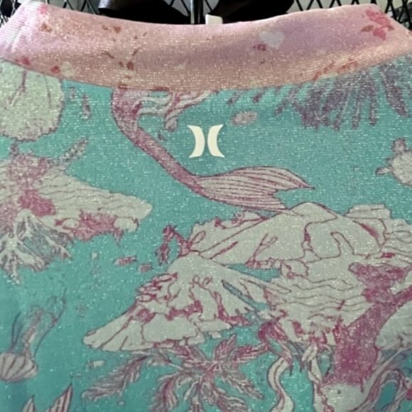 LoveShackFancy X Hurley NWT "Under the Sea" Lurex Mermaid Bomber Jacket Large - Picture 14 of 16